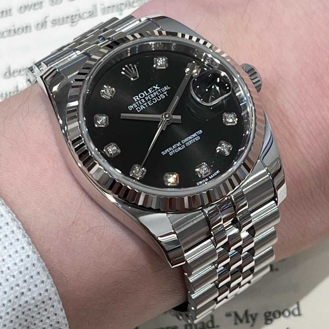 Часовници 36/41mm сребристо-черен циферблат