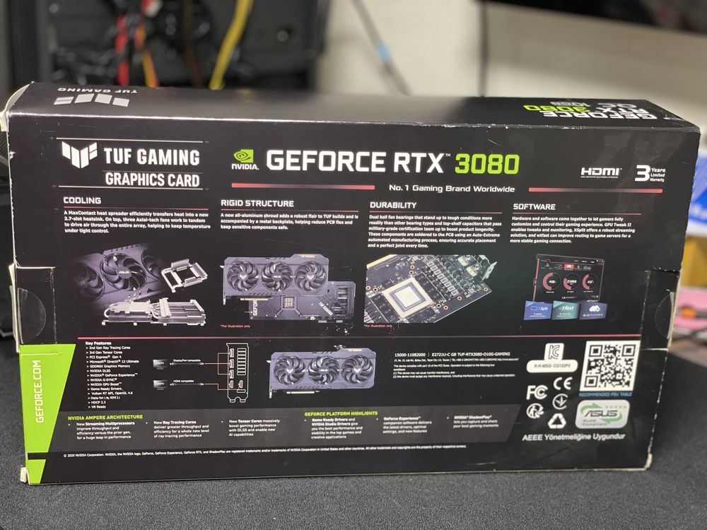 rtx 3080 10 gb Asus tuf gaming os