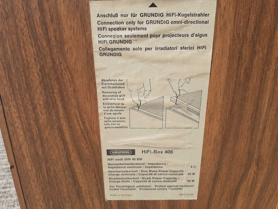 Boxe Grundig HiFi-Box 406