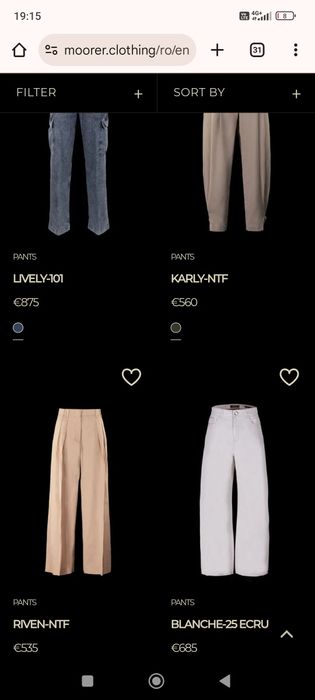 Pantaloni Moorer dama