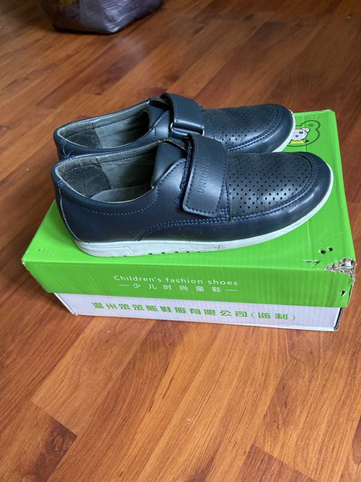 Кожанные школьные туфли для мальчика