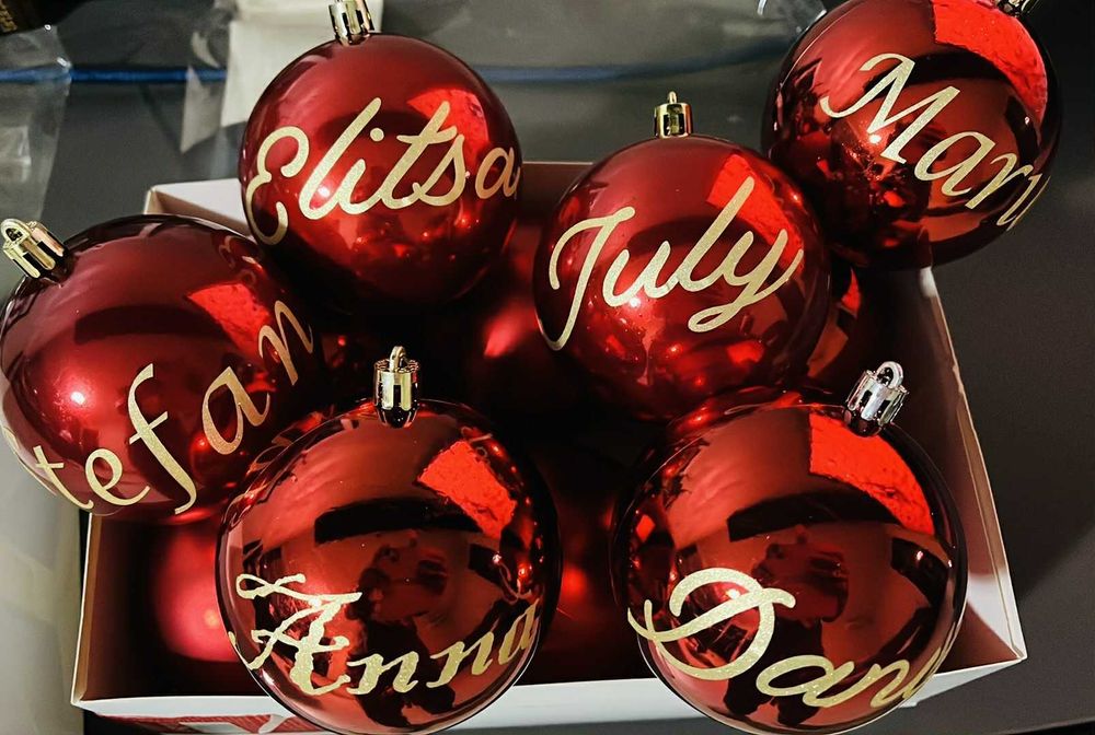 Персонализирана Коледна топка