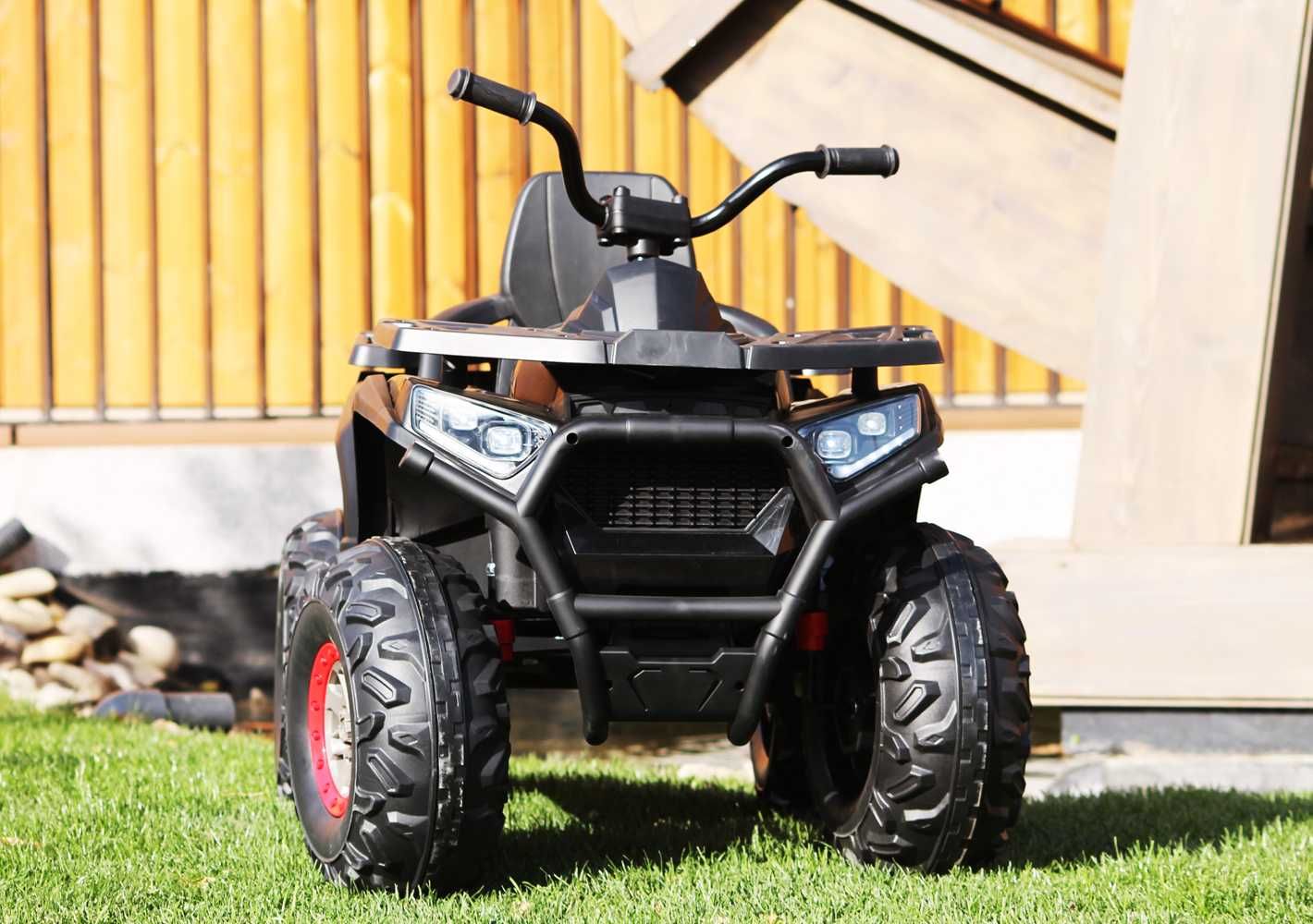 ATV electric pentru copii XMX607 90W 12V cu Scaun tapitat #Black