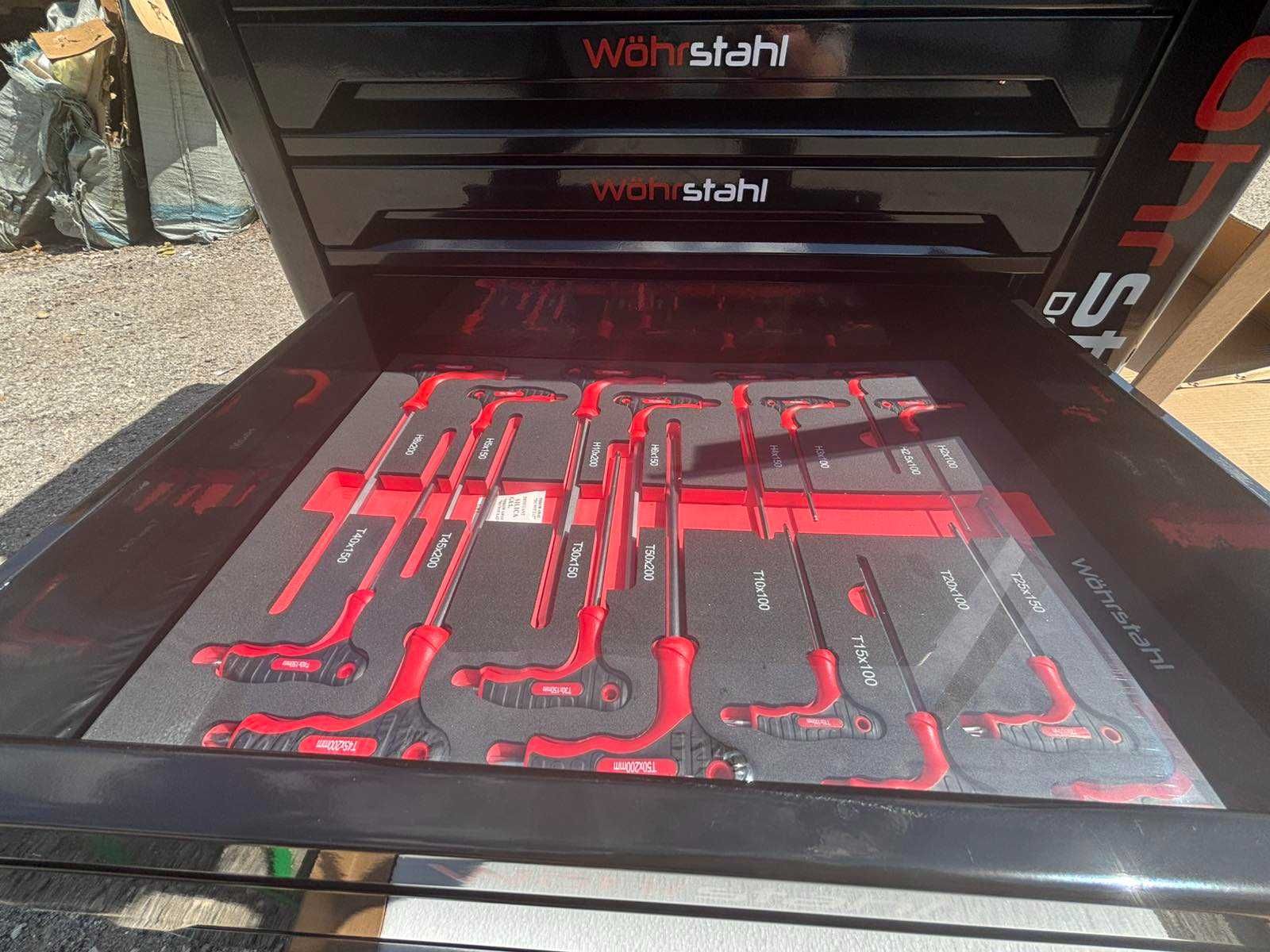 Wöhrstahl Toolbox подвижна  количка с инструменти 419 PCS XXL