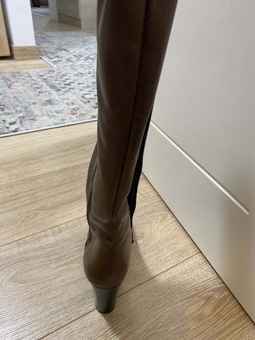 Cizme îmblănite din piele