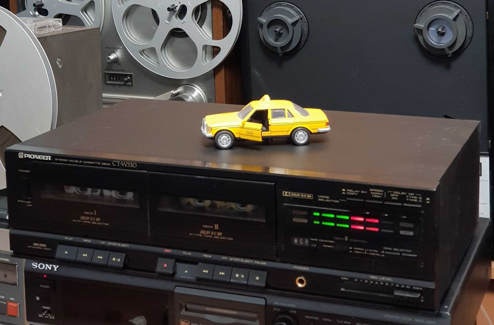 Casetofon Deck Stereo Vintage PIONEER CT W330 BLACK (Made in Japan)