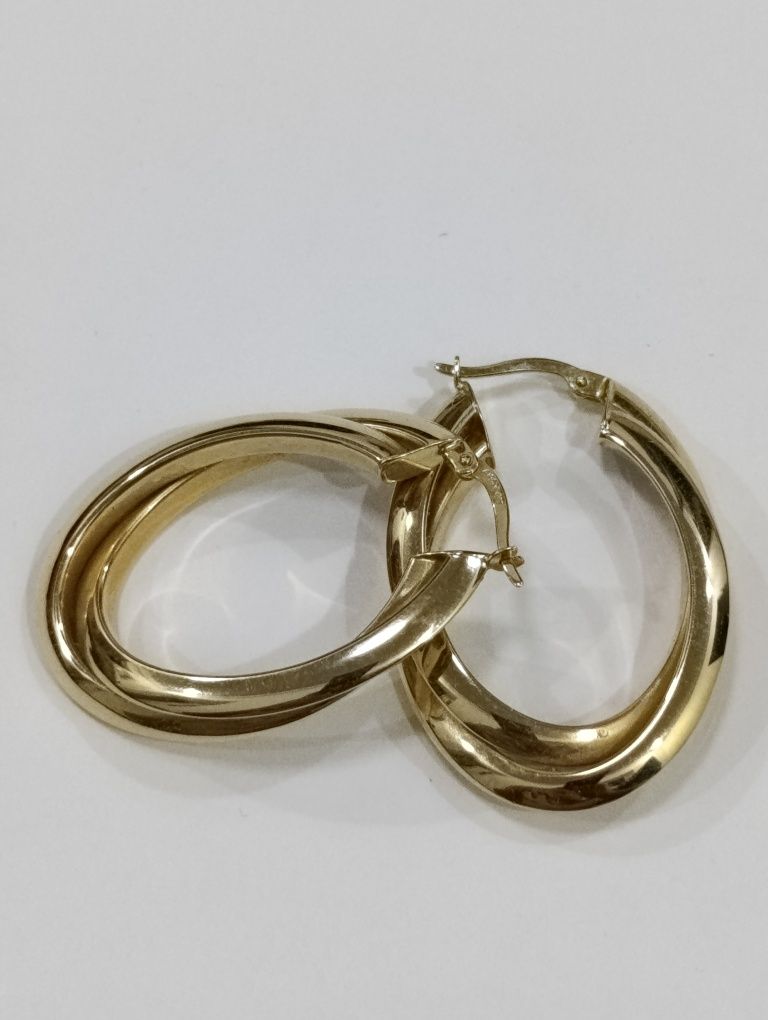 Тилла зирак,Золотые серьги, Проба 585, вес 5,30гр.