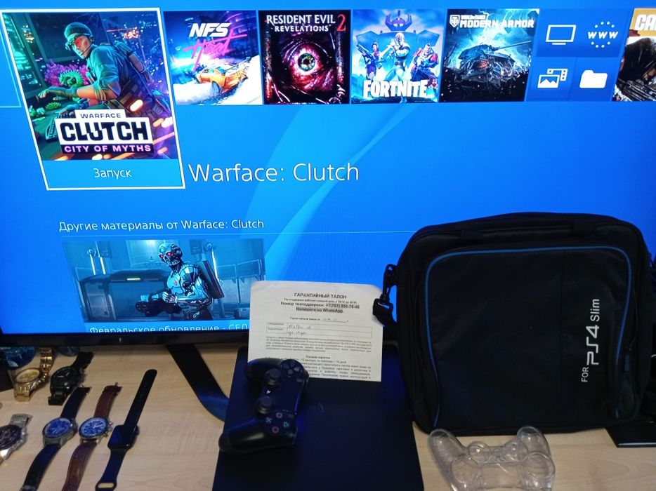 Playstation 4 slim 1 tb на гарантии