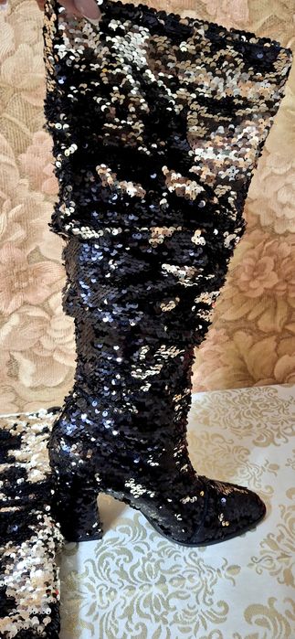 Сапоги внутри кожа