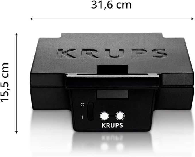 Krups FDK FDK461 Iconic 850W керамичен тостер за сандвичи, ЛЕК ДЕФЕКТ