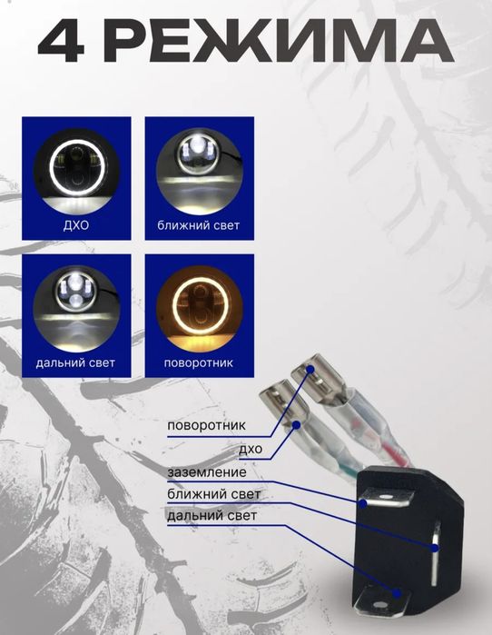 Лед фара для мотоциклов и машин