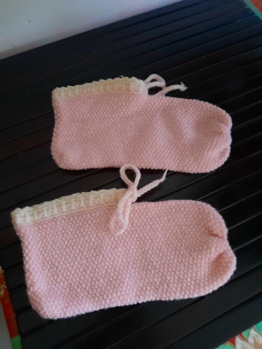 Papuci noi crosetati manual mărimea L