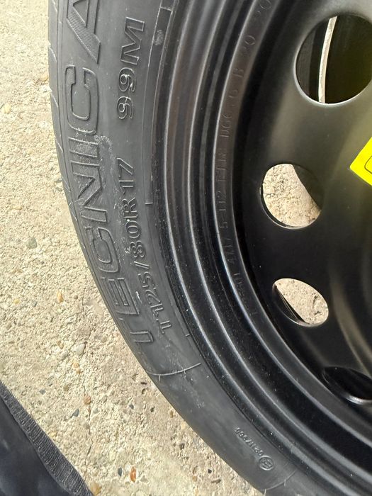 Резервна гума патерица 125/80/R17 Audi q2, q3, q5, q7, A4, a6, VW…