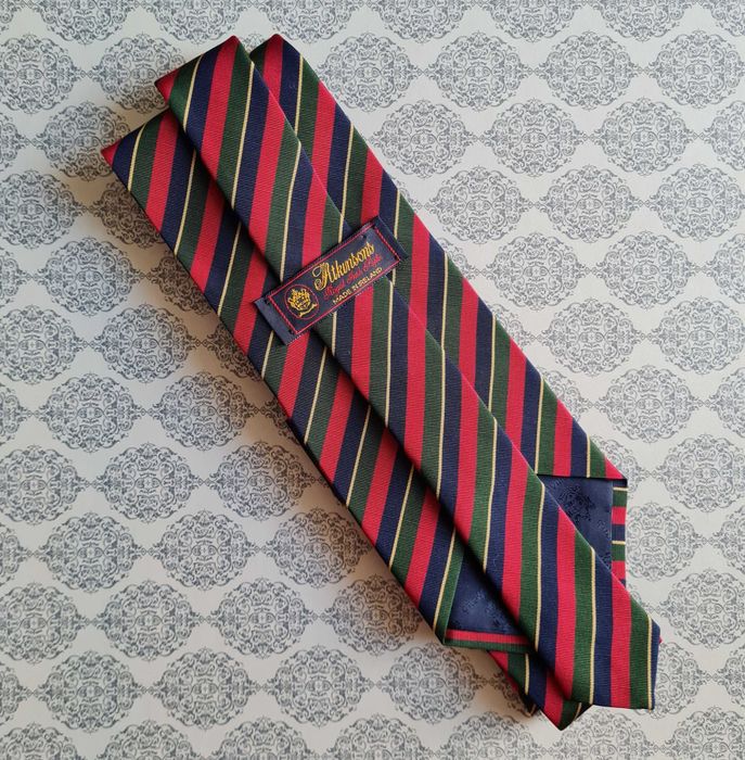 Cravata noua ATWARDSONS originala matase naturala in dungi