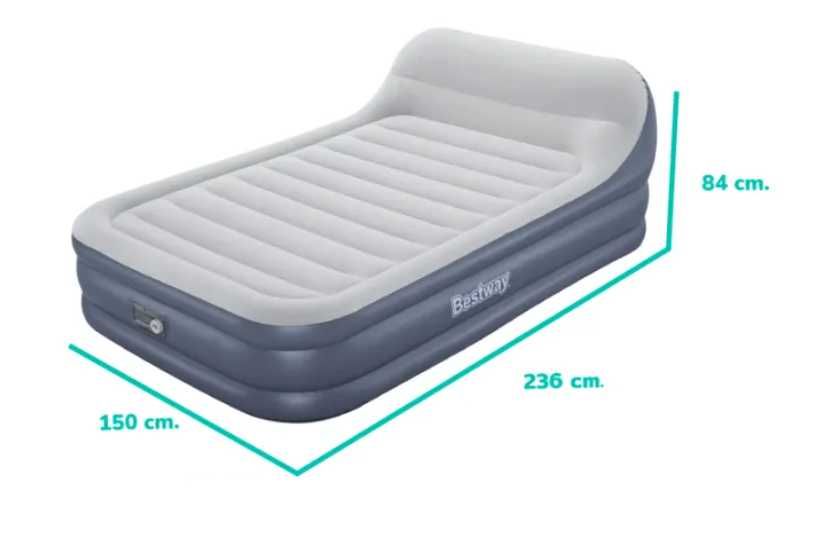Надувной кроват-203 x 152 x 46(84) см Bestway-67923 Доставка бесплатно