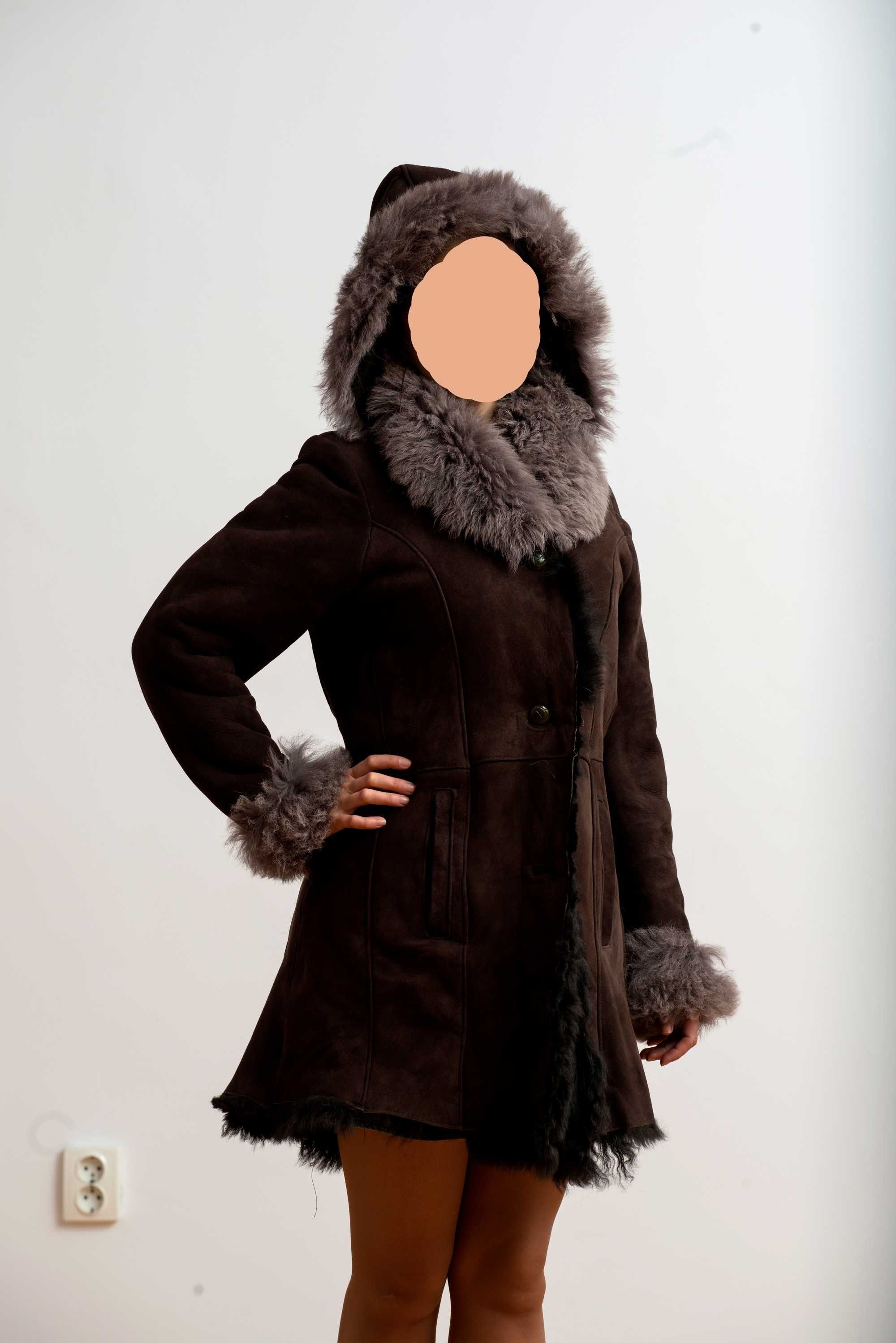 Cojoc Dama NOU UNICAT din piele si blana 100% naturale