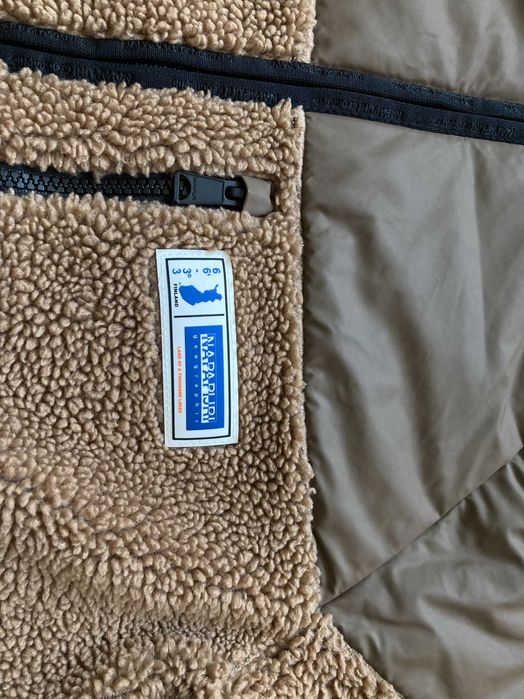 Napapijri Haltia Fleece  Sherpa мъжко горнище горница яке размер M