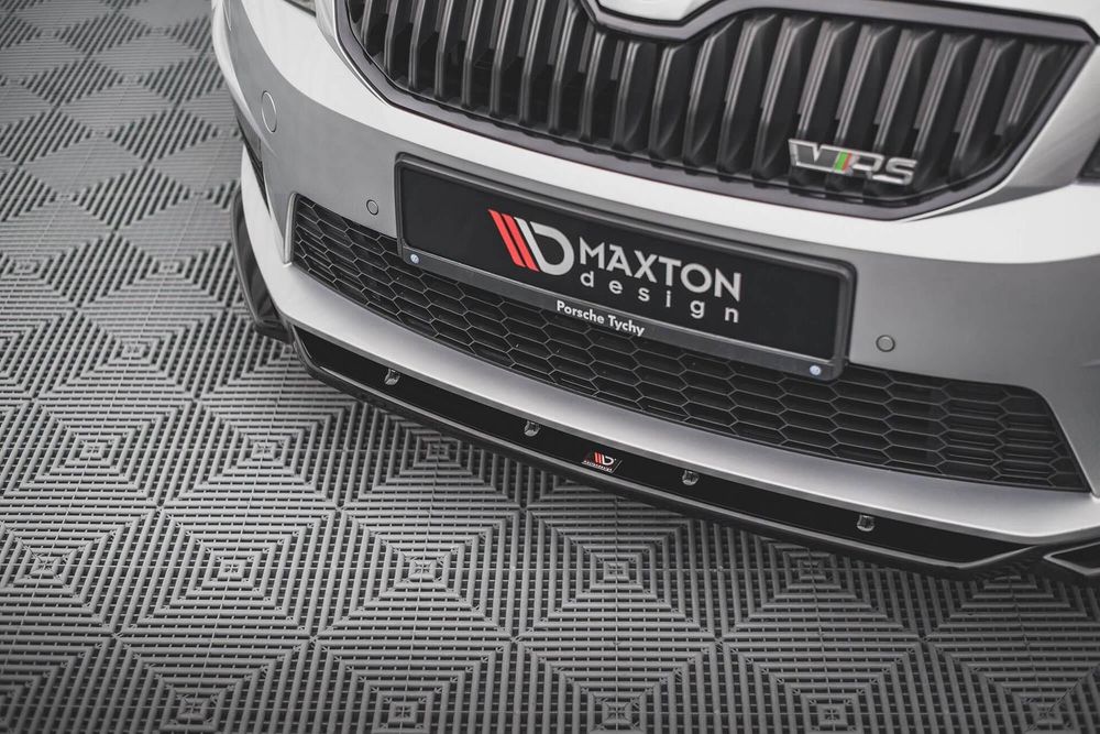 Спойлер за предна броня maxton design за skoda octavia rs (2013-2016)