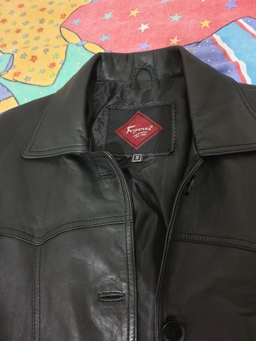 Pardesiu piele negru nr.M