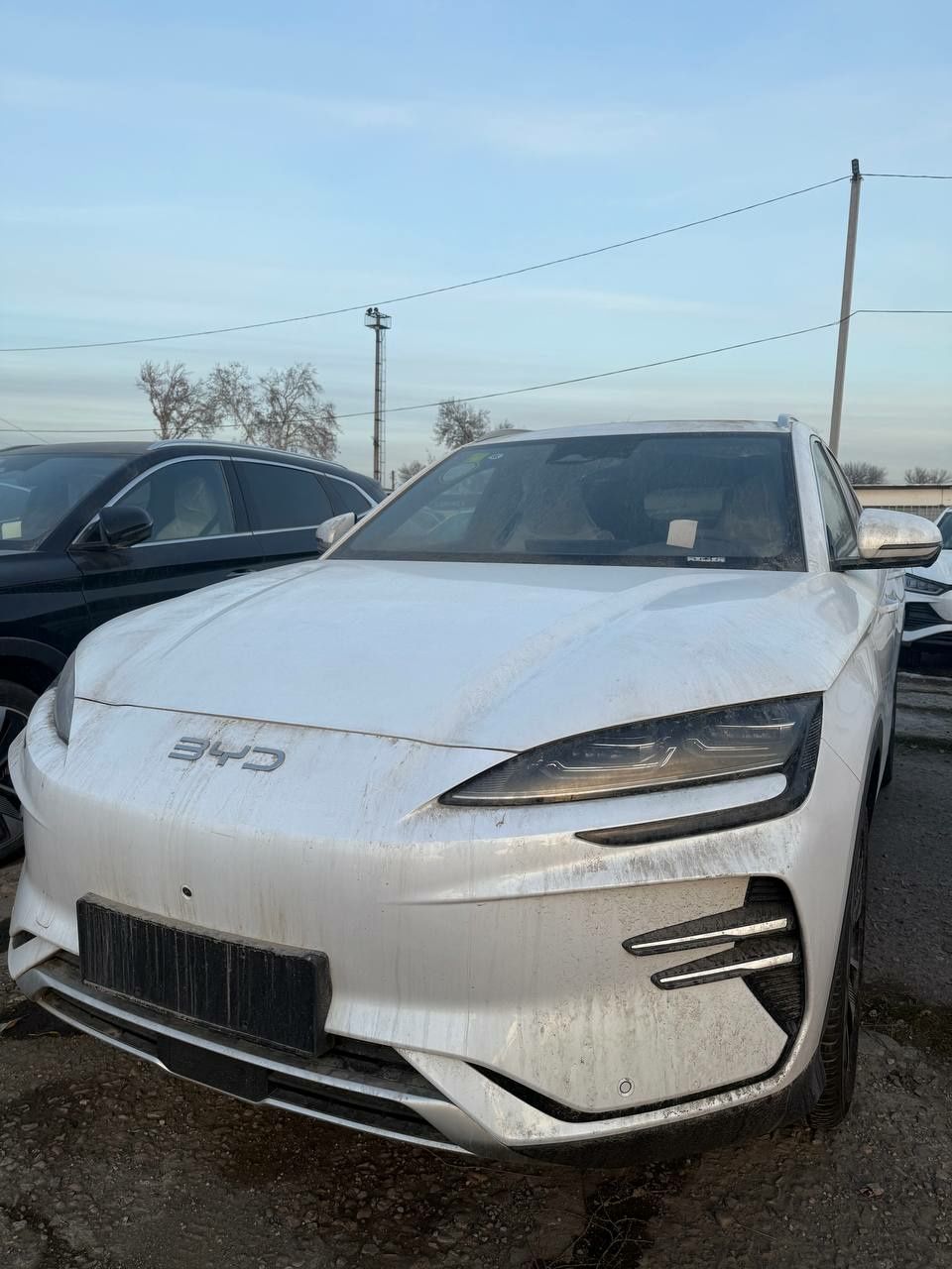 BYD чемпион 605 км, оқ рангли, 2025 модел Тошкентда тайёр!