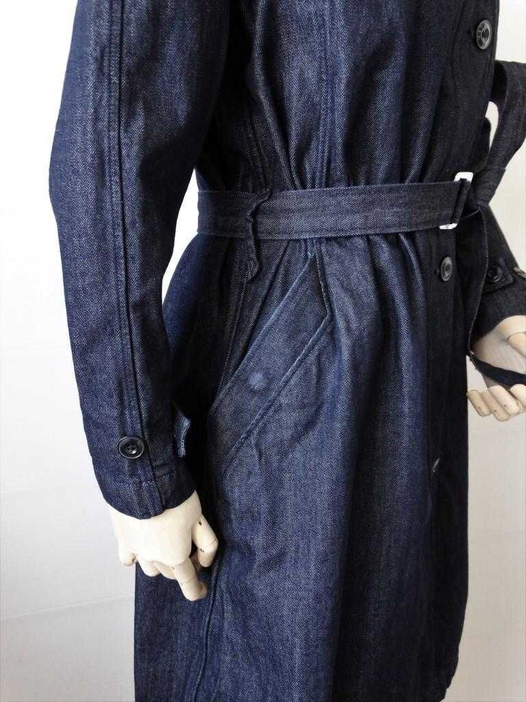 Ново Намалено G-star Minor Denim Classic Trench Dk Blue Дамски Тренч -