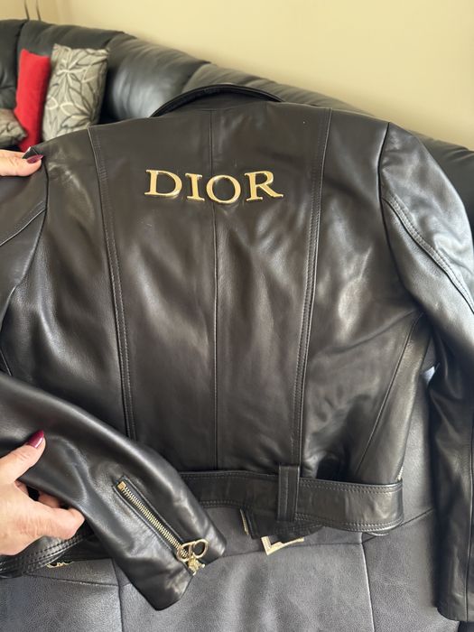 Яке от естествена кожа DIOR