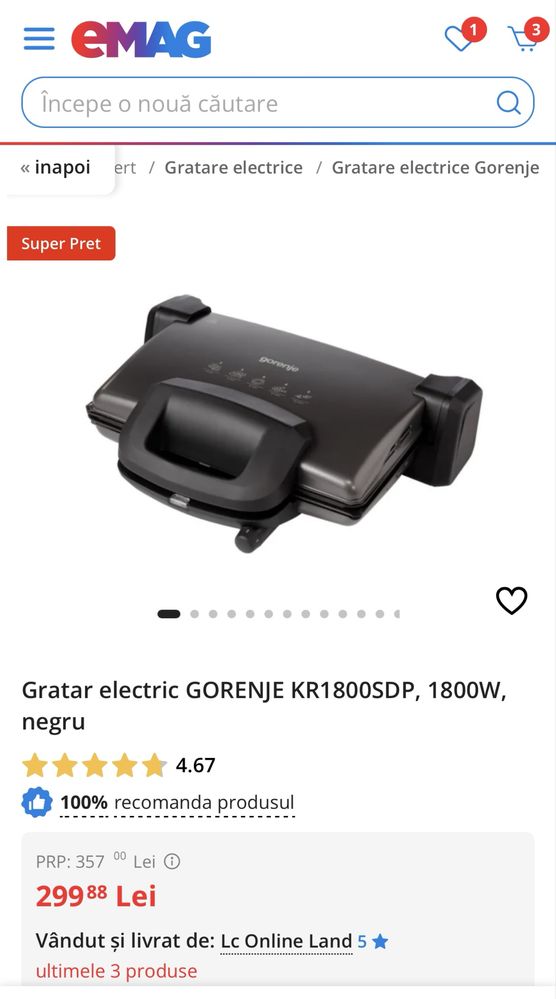 Grill Gorenje Nou