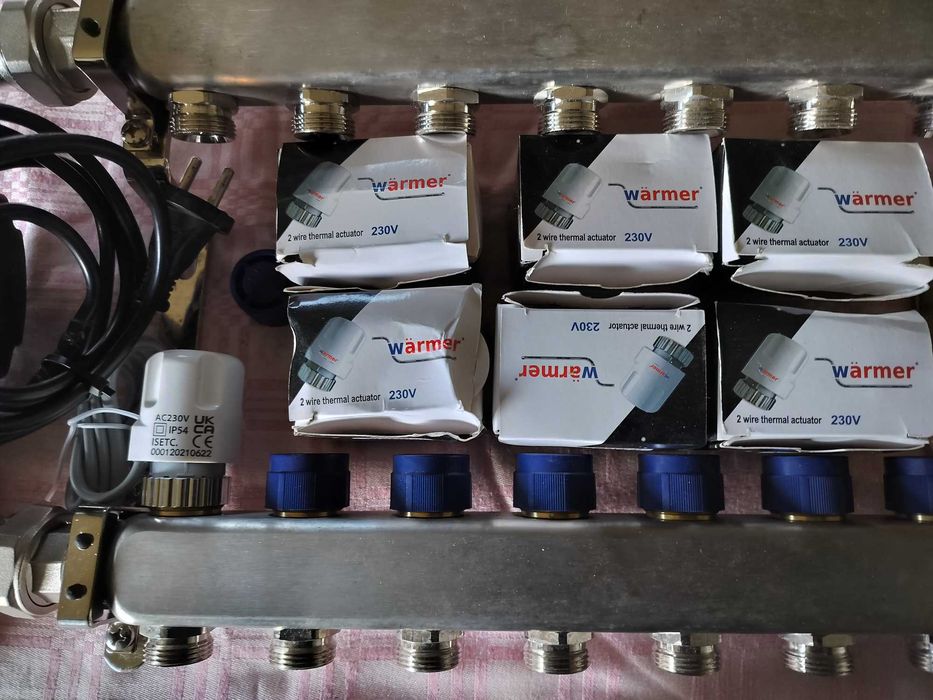 Set distribuitor 1" / 7 circuite pentru incalzire in pardoseala