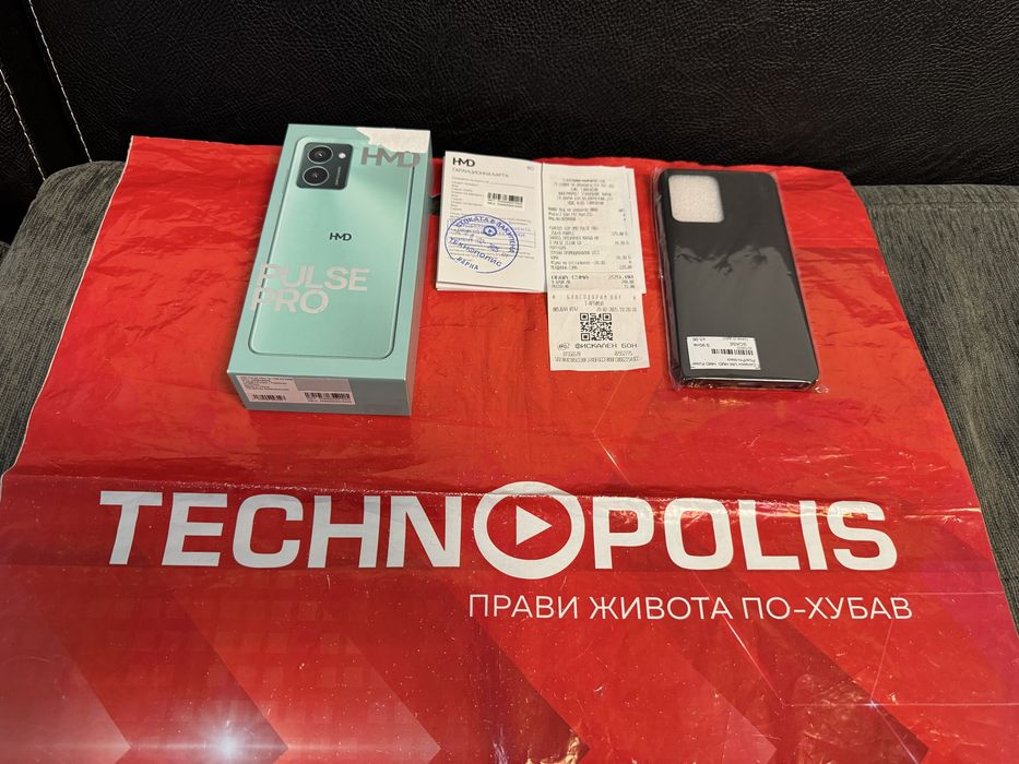 КАТО НОВ 256GB HMD Pulse Pro Technopolis Гаранция 2027г. Purple