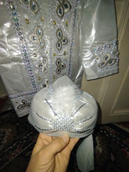 Детский праздничный халат ручной работа. Зар чўпон, Zar chopon.