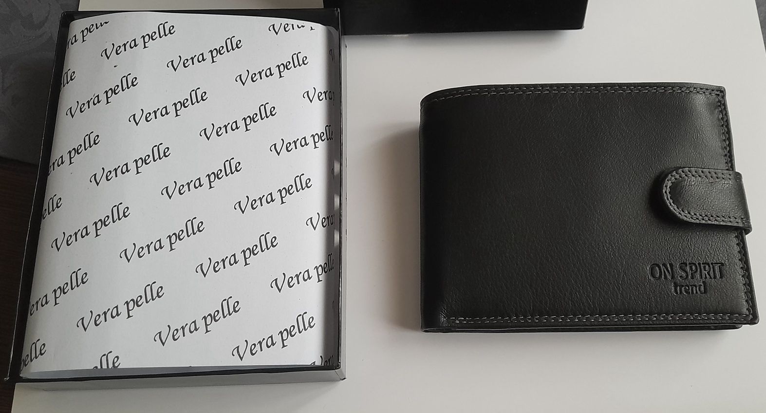 Portofel Barbati/Piele/Negru/Nou