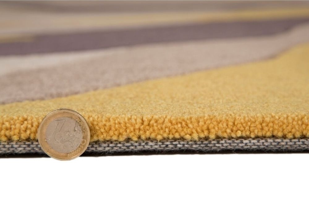 Covor Infinite Splinter Ochre, Flair Rugs, 160X220 cm, 100% poliester,