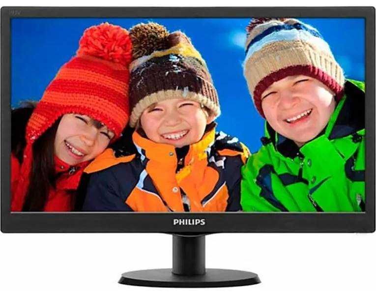 Перфектен 21" HD LED Philips 203V5L, зарядно!