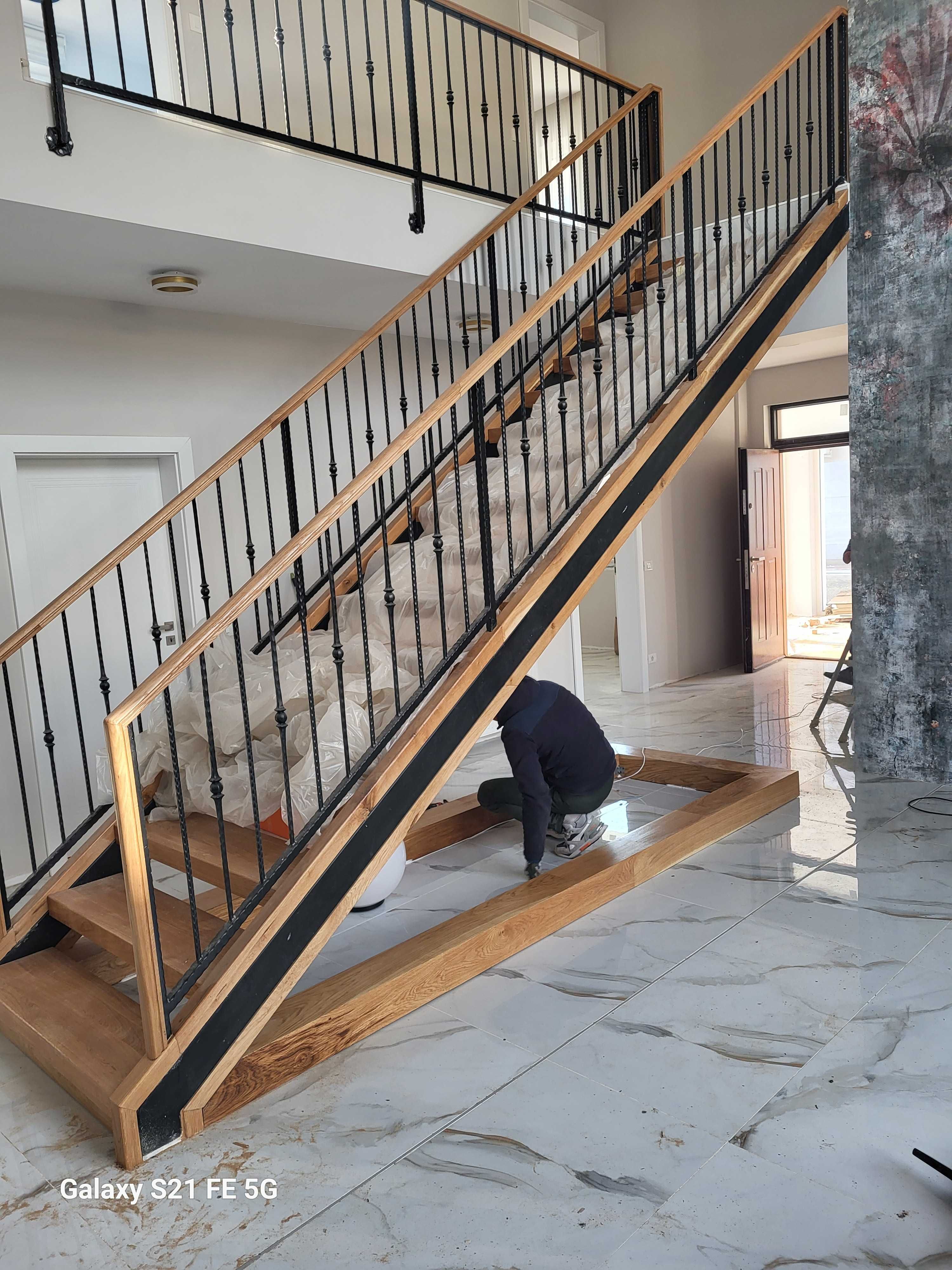 Placari scari cu stejar,fag stratificat,parchet laminat