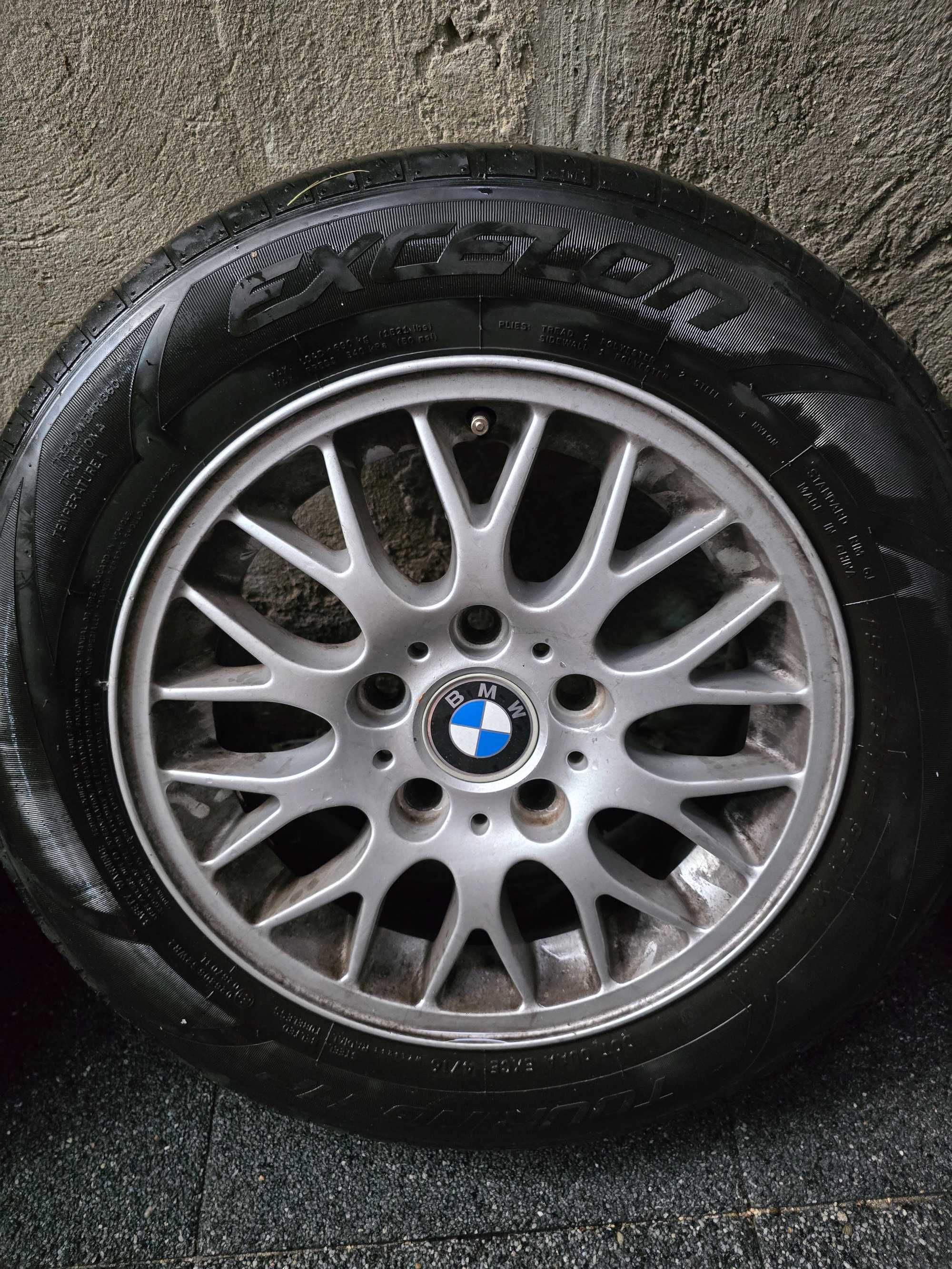 Jante R15+pneuri de vara pentru BMW seria 1 si 3: e36,e46,e90,e80,e81