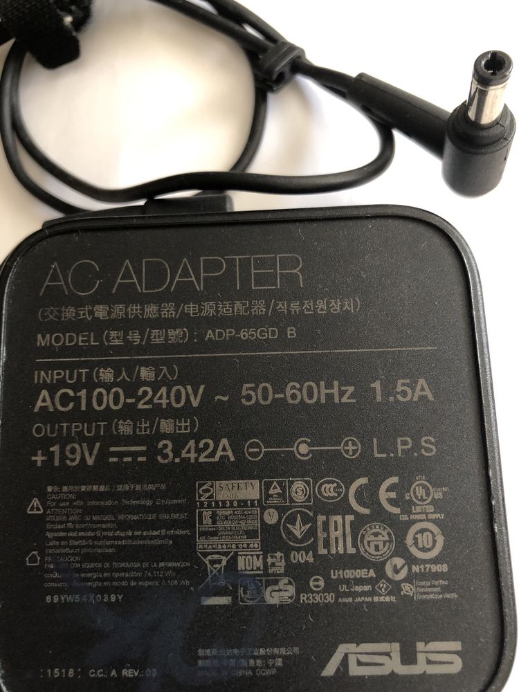 Incarcator laptop Asus ADP65GD B 65W 3,42A mufa 5,5/2,5 mm