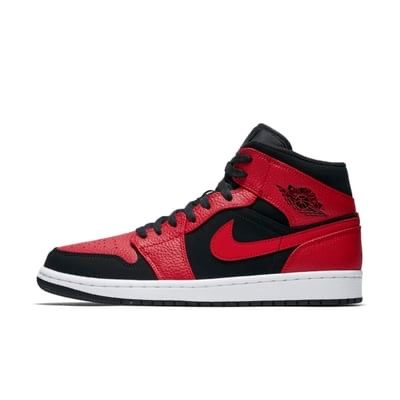 Nike Jordan 1 Mid Reverce Bred-оригинални мъжки маратонки