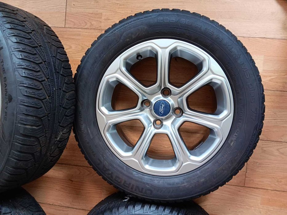 Jante 16 Ford EcoSport originale +senzori anvelope MS 205 60 R16 7.5mm