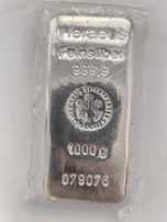 Lingou Argint 1 kg 1000g Heraeus 999.9