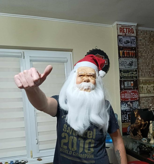 Дядо Коледа латексова маска