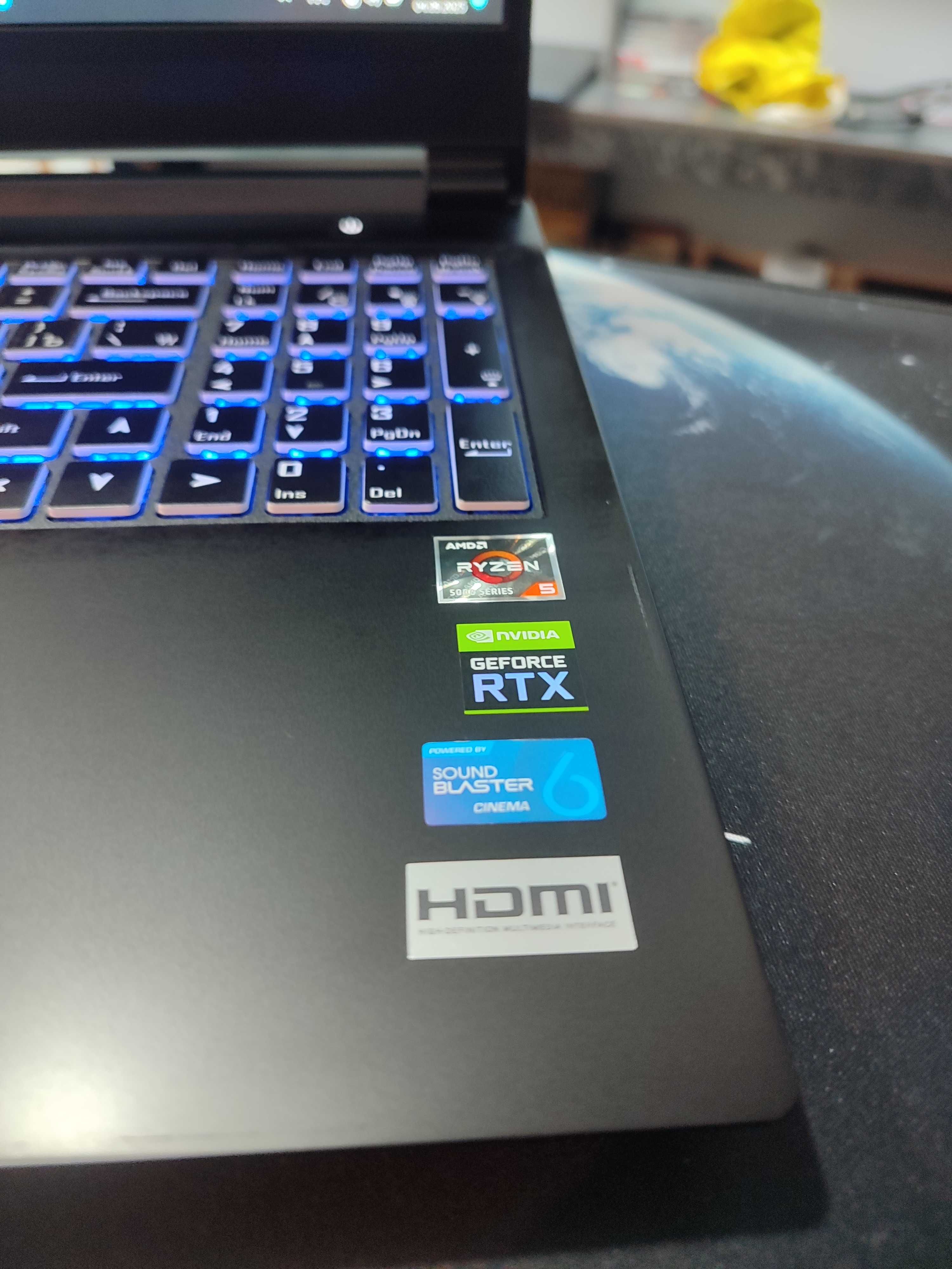 Мощный игравой ноутбук LIONINE AMD Ryzen 5-5600H Nvidia Gefor RTX 3050