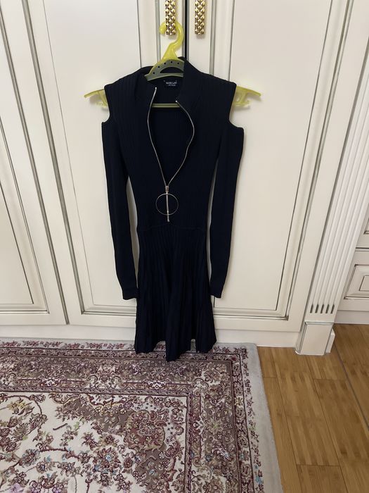 Платье черное лапша, тянущиеся