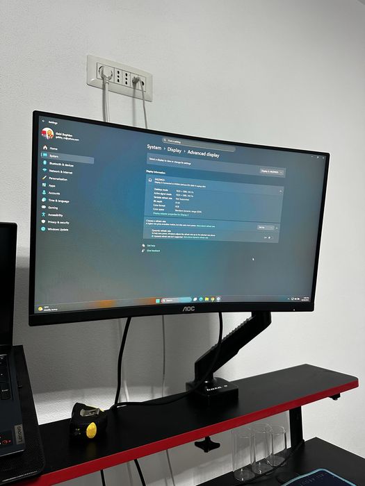 Monitor Gaming Curbat AOC LED VA 23.6'