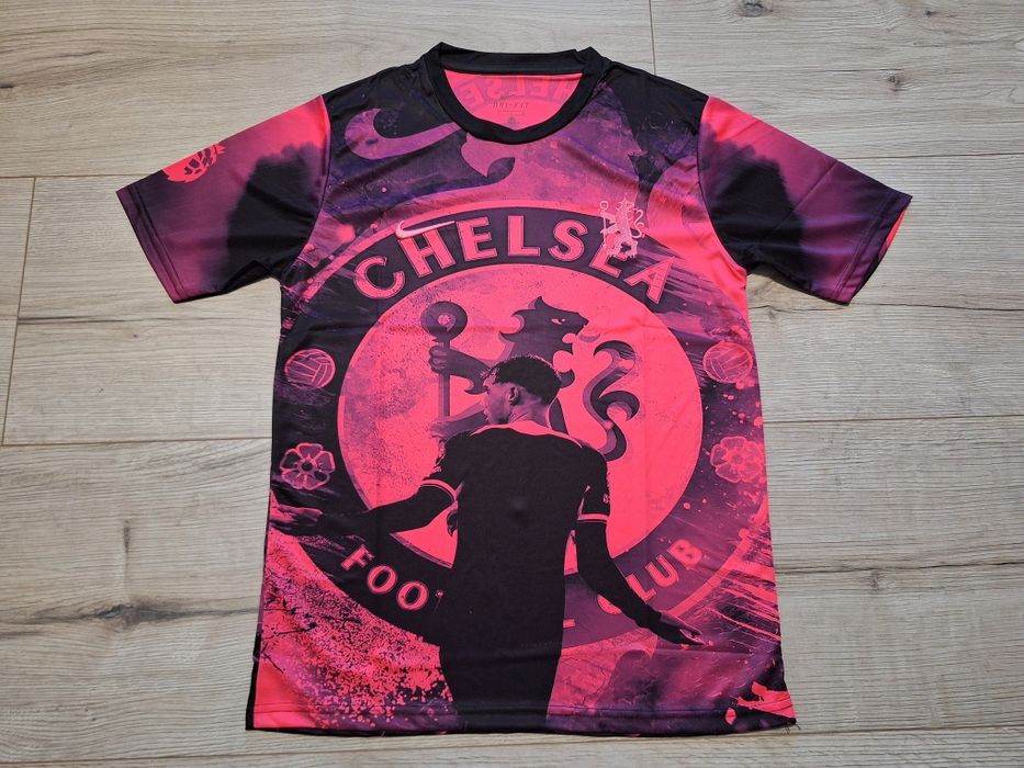Флуоресцентна футболна фланелка на ЧЕЛСИ#КОУЛ ПАЛМЪР#10!