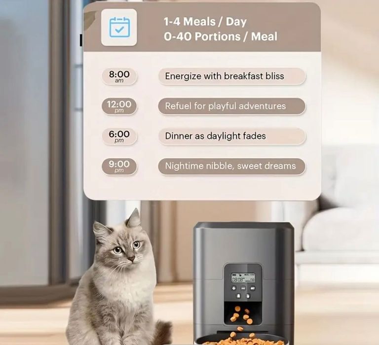 Dozator dispenser feeder automat animale caini si pisici NOU