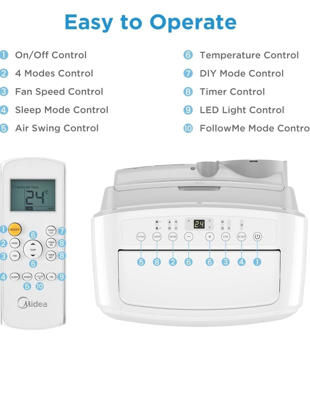 Мобилен климатик Midea 12ка