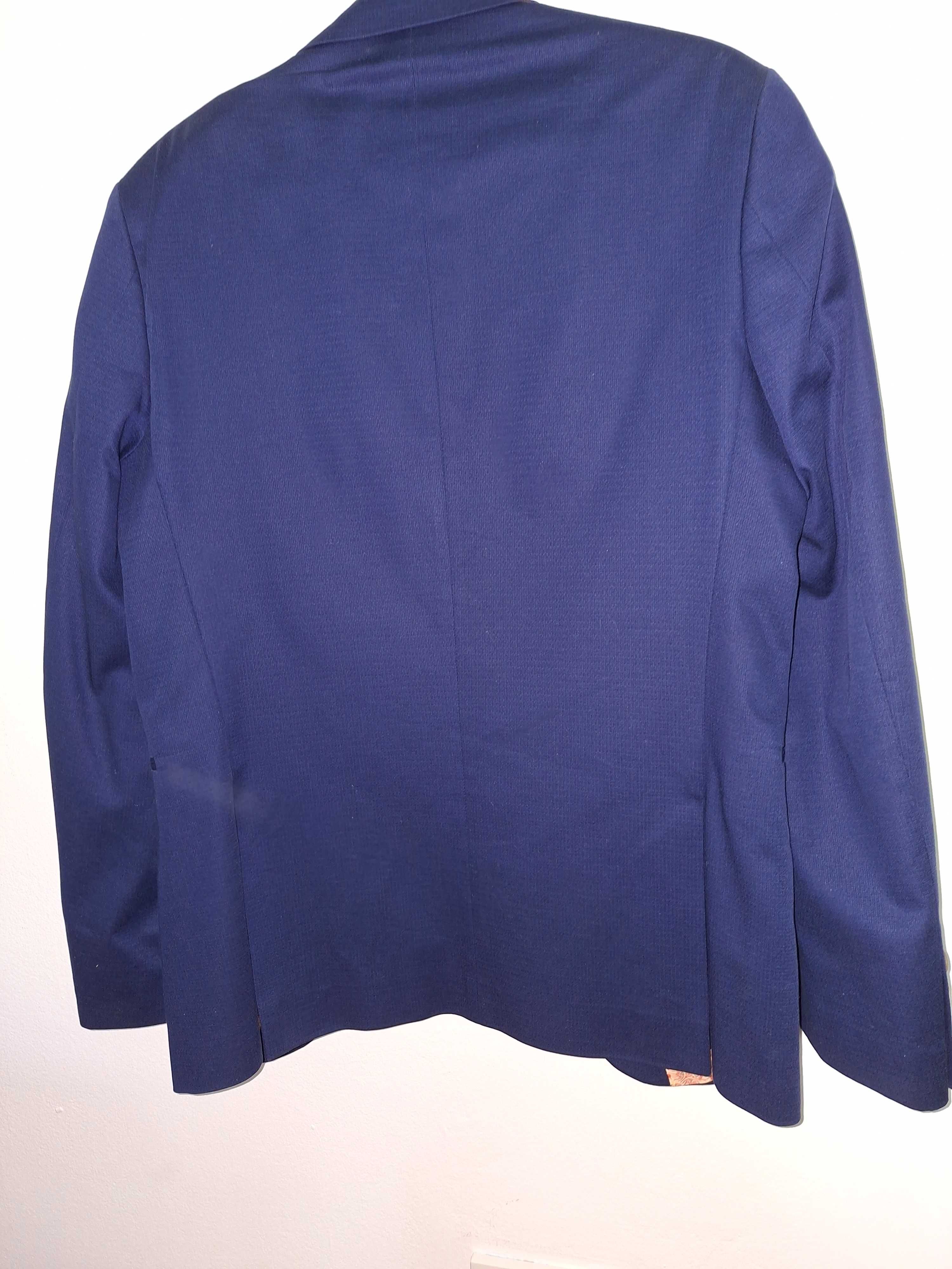 Sacou barbatesc bleumarin