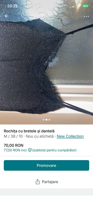 Rochița cu bretele și dantelă