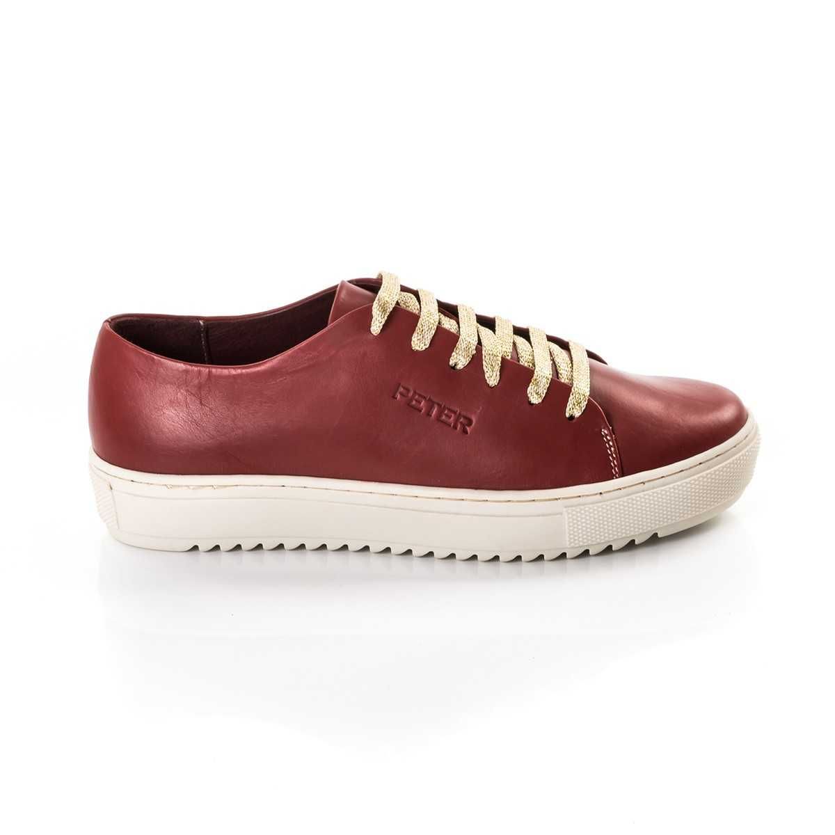 5 p. sneakers Peter/BPC piele + 2p. Lico m. 39, burgund/albastru, noi