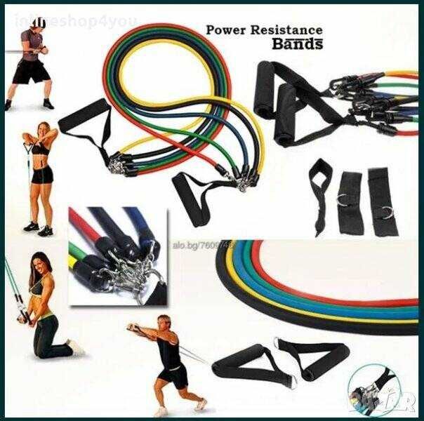 Комплект ластици за тренировка Power Resistance Bands